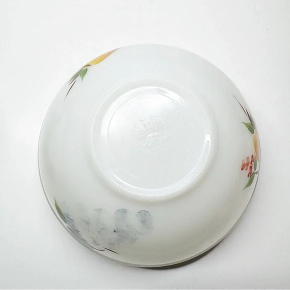 Vintage Fire King Gay Fad Fruit Painted Nesting Bowls - Picture 7 of 14